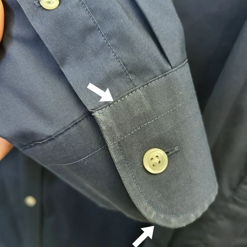 J. Crew Ludlow Slim Fit Navy Blue Button Up 16 / 32
